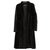 Yves Saint Laurent Manteaux, Vêtements d'extérieur Noir Noisette  ref.323480