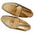 Autre Marque Louis Vuitton mules gold leather sandals Golden  ref.323487