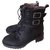 Ikks Ankle Boots Black Leather  ref.323512
