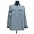 Blusa de seda azul Gerard Darel