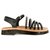 Chanel Papà sandali nuovi Nero Pelle  ref.323579