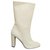 Botins de cano Sebastian Milano 39 Nova Condição Branco Couro  ref.323636