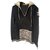 Chanel Tricots Velours Tweed Noir Doré  ref.323713