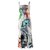 Just Cavalli Midi-Slip-Kleid mit Schmetterlings-Print Mehrfarben Seide  ref.324175