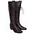 Hunter Botas de couro com relevo croc Marrom - vista 2
