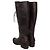 Hunter Botas de couro com relevo croc Marrom - vista 3