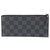 Louis Vuitton Schwarze Damier Graphite Kulturtasche mit Reißverschluss Zip Leder  ref.324518