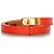 Hermès Cinturón Hermes Orange Epsom Kelly Dorado Naranja