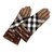 Burberry Handschuhe Braun Leder
