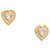Dior Gold Rhinestone Clip-On Earrings Golden Metal  ref.325790