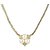 Dior Gold Pearl Necklace White gold  ref.326348