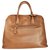 Prada Saffiano Cuir Dual Top Handle Bag Brown Leather  ref.327535