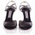 Sandálias de cetim e camurça com acabamento brilhante Jimmy Choo Helen Preto  ref.327617