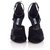Double Prada Black Suede High Heel Crisscross Sandals  ref.327630