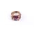 Chanel Oro con fiore di cristallo viola e anello CC Porpora Metallo  ref.327650
