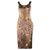 Michael Kors Wool Fitted Midi Dress  Brown  ref.327718