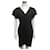 Love Moschino Moschino Kleid mit flatternden Ärmeln Schwarz Polyester Viskose  ref.327938