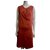 Balenciaga Asymmetrisches Kleid aus Cr .pe Orange Koralle Strahl  ref.327970
