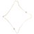 Klassische Chanel lange Halskette / Perlenkette mit CC und silbernem Metallbesatz Weiß  ref.327989