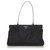 Borsa tote in tessuto nero Prada