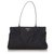 Tote Prada Black Tessuto Einkaufstasche Schwarz Leder Kalbähnliches Kalb Nylon Tuch  ref.328183