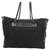 Chanel Black Matelasse Fringe Canvas Tote Bag Leather Cloth Pony-style calfskin Cloth  ref.328206