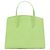 Little Liffner Minimale Mini Tote aus säuregrünem geprägtem Leder