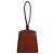 Little Liffner Borsa Loop in pelle goffrata coccodrillo marrone
