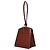 Little Liffner Borsa Loop in pelle goffrata coccodrillo marrone - vista 3