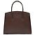 Little Liffner Minimale Mini Tote aus dunkelbraunem Leder mit Eidechsenprägung