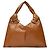 Little Liffner Bolso de día Knot en piel color caramelo Castaño