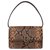 Loeffler Randall Katalina Bag in Brown Snake-Embossed Leather  ref.328502