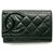 Chanel Black Quilted Lambskin Cambon Ligne Card Holder Flap Wallet  ref.328586