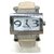 Autre Marque 38mm Silver Diamond Square Watch Leather Steel  ref.328613