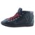 Louis Vuitton MENS US 6.5 College-Sneaker aus Nubuk in Schwarz Leder  ref.328627
