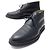 Hermès SCARPE HERMES STIVALI CHUKKA 42 STIVALI IN PELLE NERA SCARPE Nero