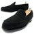 JM WESTON LOAFERS 180 7D 41 BLACK SUEDE SUED LOAFERS SHOES  ref.328697