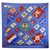 Hermès HERMES PAVOIS SCARF BY PHILIPPE LEDOUX IN BLUE SILK BLUE SILK SCARF  ref.328708