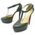 CHRISTIAN LOUBOUTIN SHOES 39 ANTHRACITE LEATHER STRAP PUMP PUMP Dark grey  ref.328721