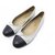 CHAUSSURES CHANEL BALLERINES A02819 LOGO CC 37 EN CUIR BLANC LEATHER SHOES  ref.328770