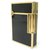 BRIQUET ST DUPONT LIGNE 2 LAQUE DE CHINE NOIRE & PLAQUE OR DORE LIGHTER Plaqué or Doré  ref.328790