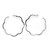 CHANEL CREOLES PROFIL DE CAMELIA EARRINGS IN WHITE GOLD EARRINGS Silvery  ref.328801