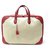 Hermès VINTAGE SUITCASE HERMES VICTORIA 50 BEIGE CANVAS & RED LEATHER LUGGAGE TRAVEL BAG  ref.328883