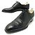 AUBERCY RICHELIEU SCARPE CON PUNTA FLOREALE 11E 45 Scarpe in pelle nera Nero