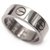 CARTIER LOVE B RING4084700 T49 in grey gold 18K 750 7G + GOLD RING BOX Silvery White gold  ref.329055