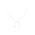 COLLAR GINETTE NY CIRCULO BLANCO EN CADENA CCE001G ORO BLANCO 46 COLLAR CM Plata