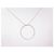 COLLAR GINETTE NY CIRCULO BLANCO EN CADENA CCE001G ORO BLANCO 46 COLLAR CM Plata - vista 2
