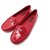 NEW LOUIS VUITTON SHOES 34.5 35 RED PATENT LEATHER LOAFERS RED SHOES  ref.329276