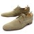 HESCHUNG NERIUM SHOES 8.5 42.5 BEIGE SUEDE LEATHER SHOES SUEDE DERBY  ref.329292