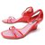CHAUSSURES LOUIS VUITTON STRAWBERRY WEDGE SANDALES TALONS 39.5 CUIR + BOITE Cuir vernis Rouge  ref.329363